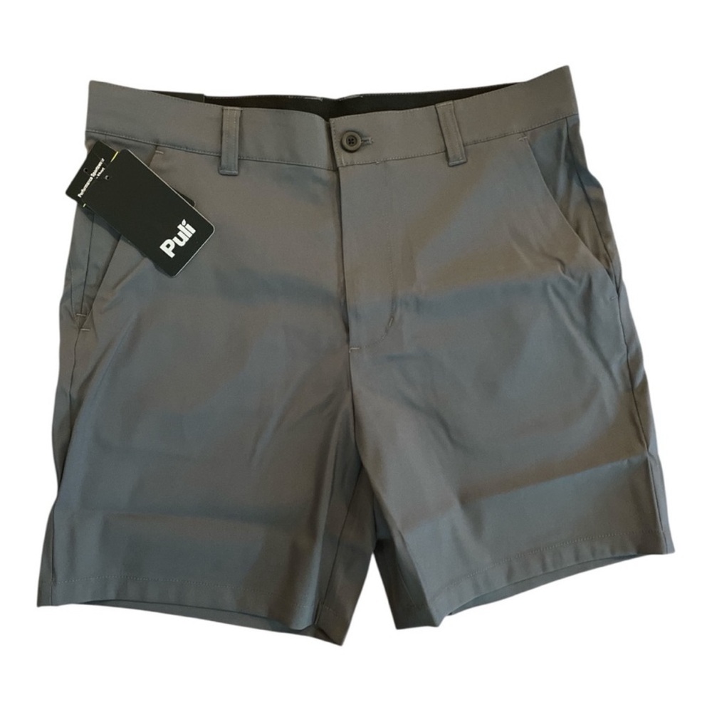 NWT Puli Golf Shorts Hybrid Dress Casual Chino Stretch Flat Front Lightweight 32